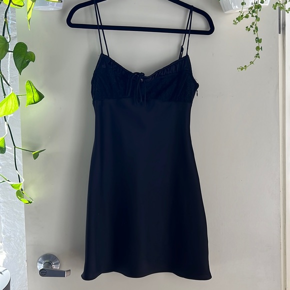 chinese dress ladies Guizio Scaosi Lace Detail Slip Dress Black / XL main image 0